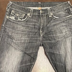 Size 38 , used , true religion straight reflective